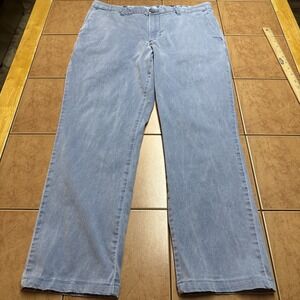 Tommy Bahama Pants Sz 35 x 26 Blue Boracay Cotton Stretch Tencel Blend